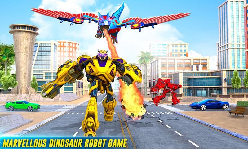 Screenshot 4: Dino Transform Robot Car Game