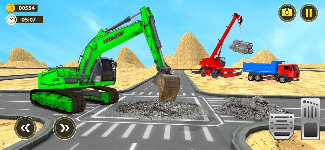 Captura 2: Camión Volquete Excavadora Pesada 3D