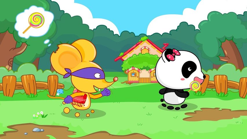 Captura 4: Baby Panda y la mezcla de colores