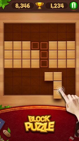 Captura 3: Juego de Puzzle con Bloques de Madera