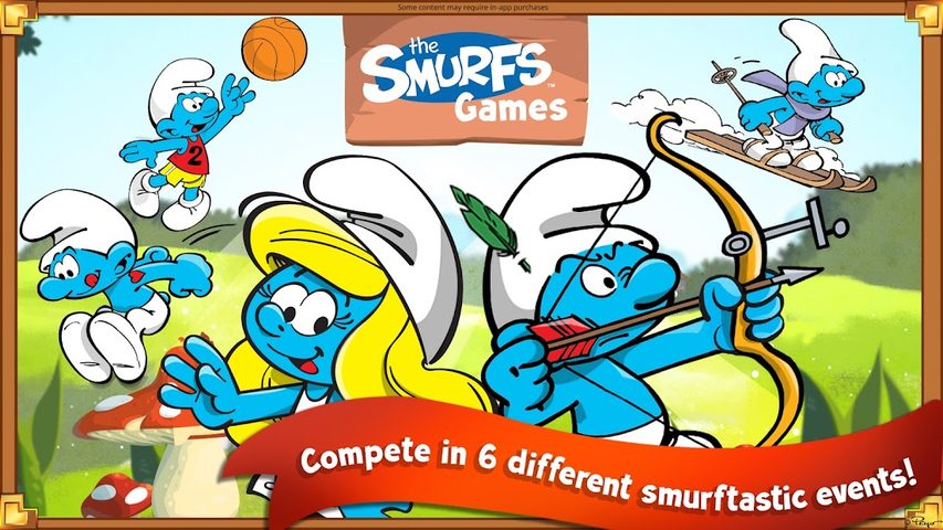 Screenshot 1: The Smurf Games