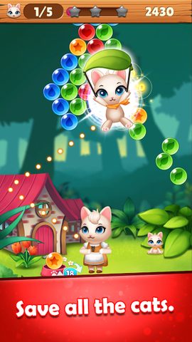 Screenshot 4: Bubble Cats Shooter POP : Puzzle Mania