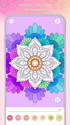 Captura 2: Colorea por Números – Mandalas