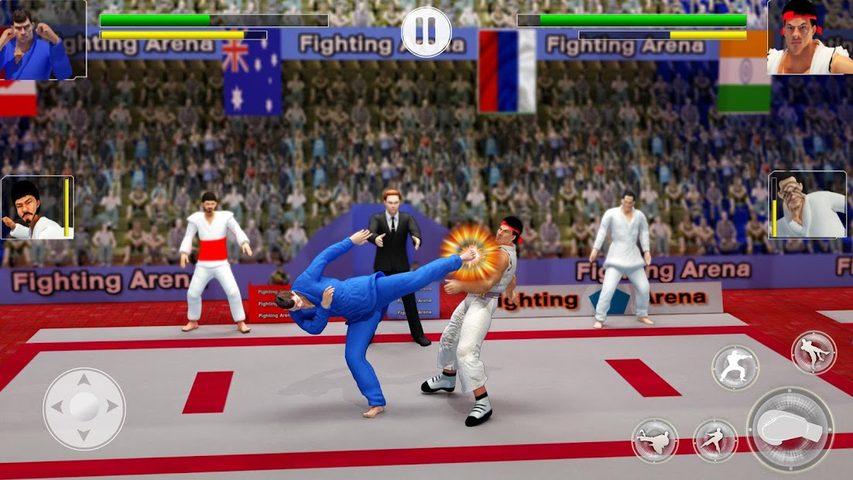 Captura 4: Combate de karate por equipos