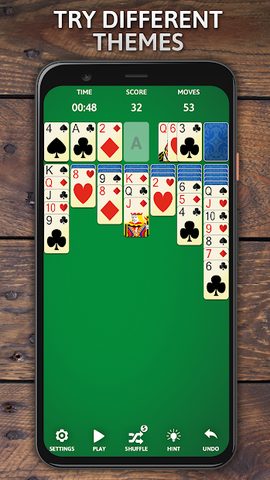 Captura 3: Experiencia de solitario clásico en tu teléfono
