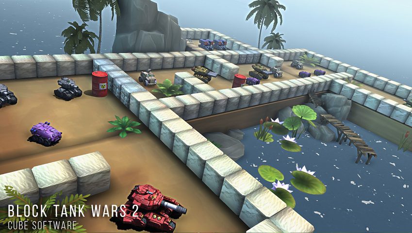 Screenshot 2: Block Tank Wars 2