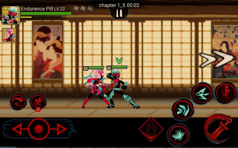 Скриншот 1: Stickman Ninja Legends: Тень