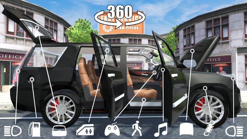Screenshot 1: Car Simulator Escalade Driving