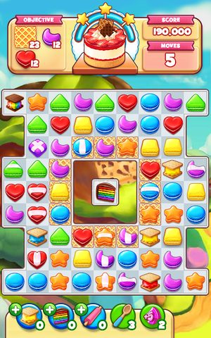 Captura 23: Aventura de puzzles dulces «Tres en raya»