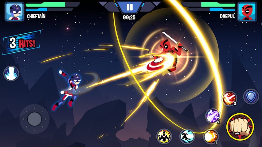 Screenshot 3: Stickman Heroes Fight - Super Stick Warriors