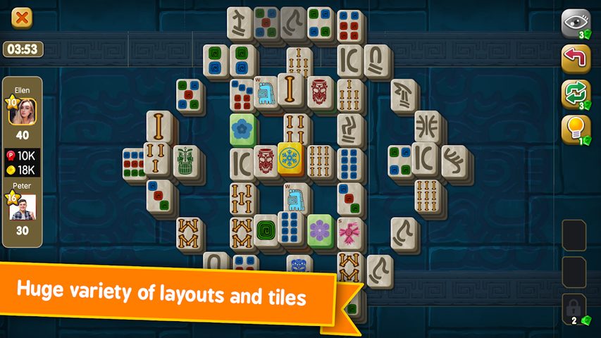 Screenshot 1: Mahjong Maya Puzzle Live Duels