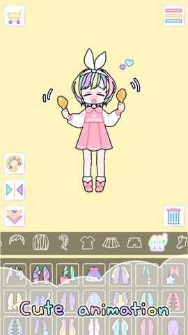 Captura 4: Chica Pastel: Vístela