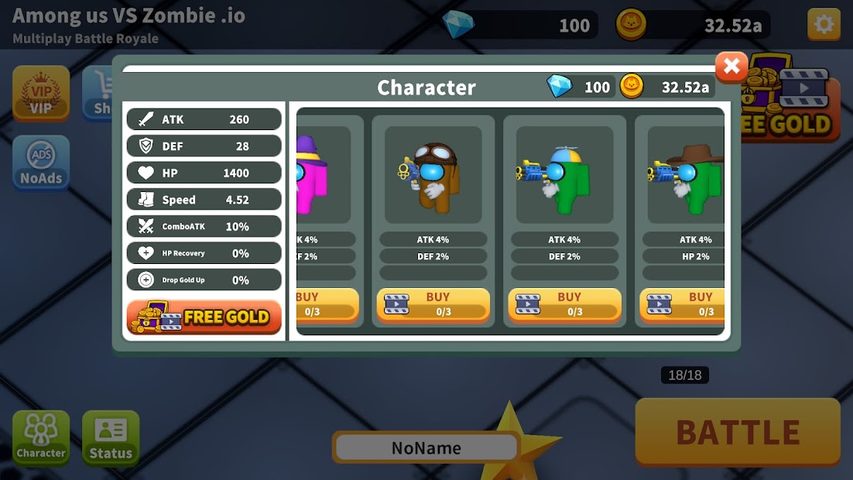 Screenshot 7: Among us VS Zombie .io