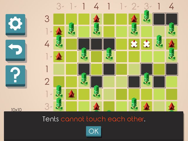 Screenshot 14: Tents and Trees Puzzles