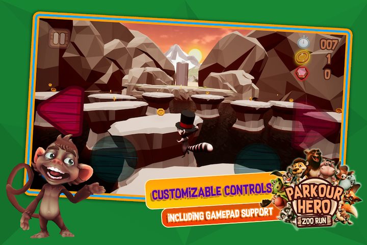 Screenshot 3: Parkour Hero - Animal Runner 3D Stunts Simulator