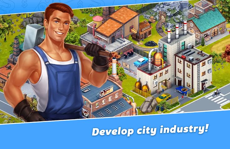 Screenshot 1: Golden Hills: City Build Sim