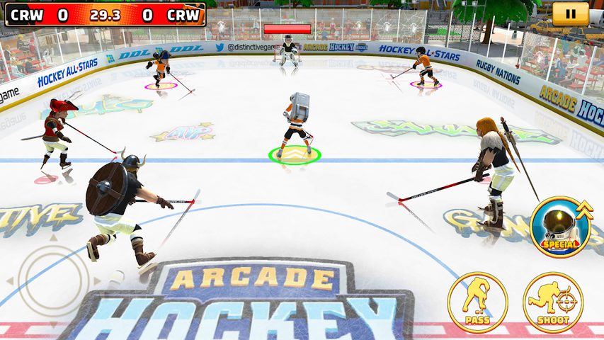 Screenshot 1: Arcade Hockey 21