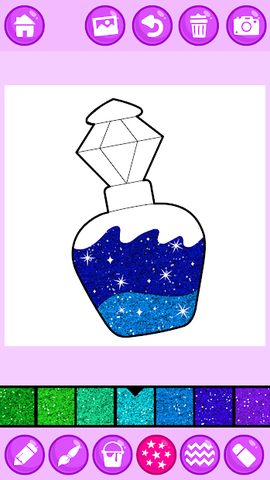 Screenshot 5: Beauty Makeup: Glitter Coloring Game for Girls