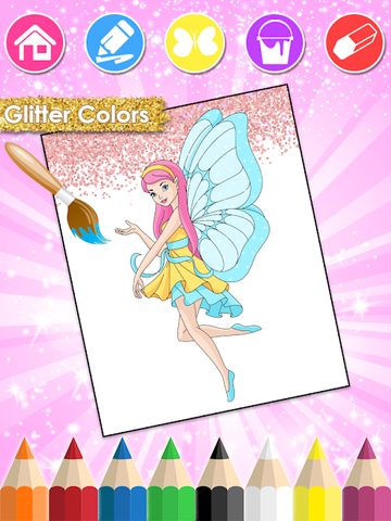 Screenshot 18: Princess Coloring Book Glitter & Girls Dress Up