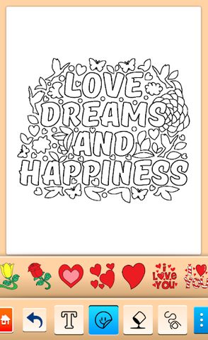 Screenshot 11: Valentines love coloring book