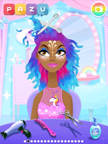 Captura 6: Salón de belleza mágico de unicornios