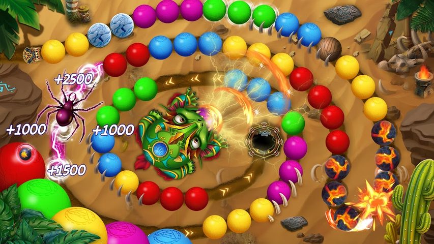 Captura 2: Disparo de marmoles clásico