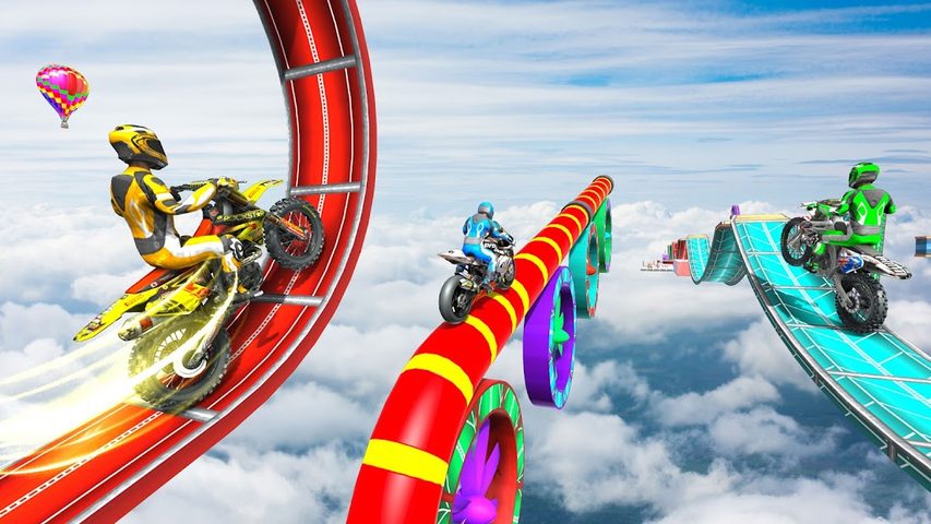 Screenshot 4: Extreme Bike Racing 3D: Bike Stunts Master 2021