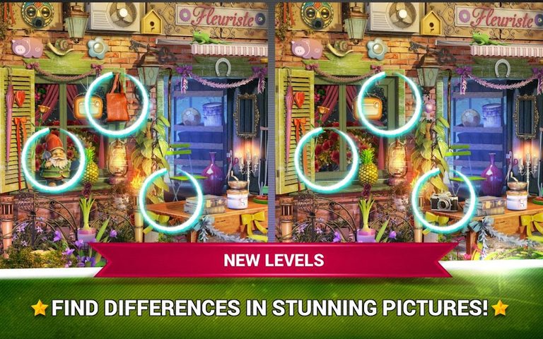 Captura 5: Encuentra las diferencias en las imágenes del jardín