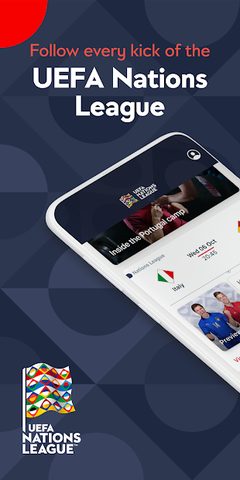Captura 1: Aplicación Oficial de la Liga de las Naciones de la UEFA