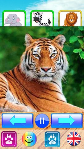 Screenshot 4: Animal sounds. Learn animals names for kids