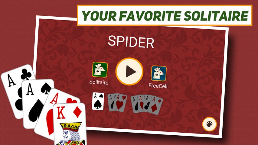 Скриншот 1: Пасьянс Spider Solitaire: Классика