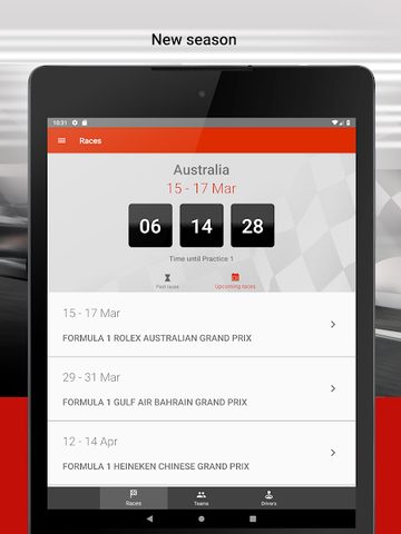Screenshot 9: Formula 2021 Calendar & Standings