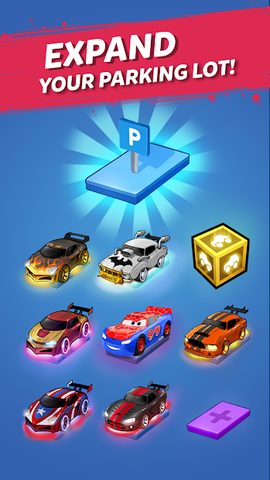 Screenshot 8: Merge Neon Car: Idle Car Merge