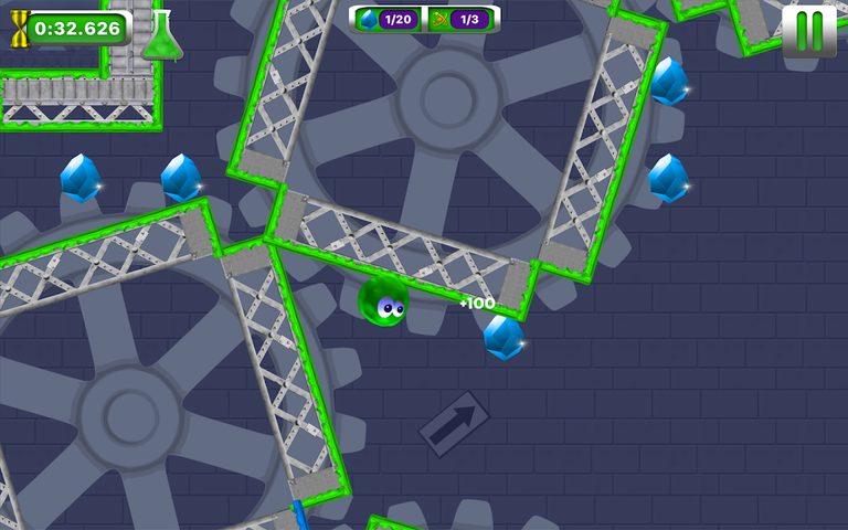 Captura 16: Plataforma de acción con velocidad de pasada