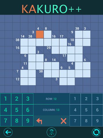 Screenshot 22: Kakuro Plus. Cross-Sums.