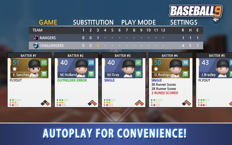Captura 12: Juego de Béisbol