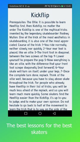 Screenshot 3: Skate Tricks : learning skate and get better !