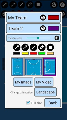 Captura 4: Tablero Táctico de Futsal