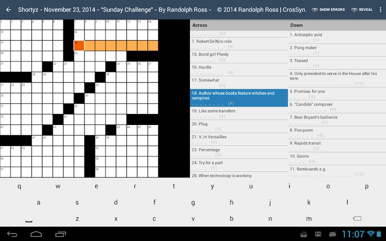 Screenshot 10: Shortyz Crosswords