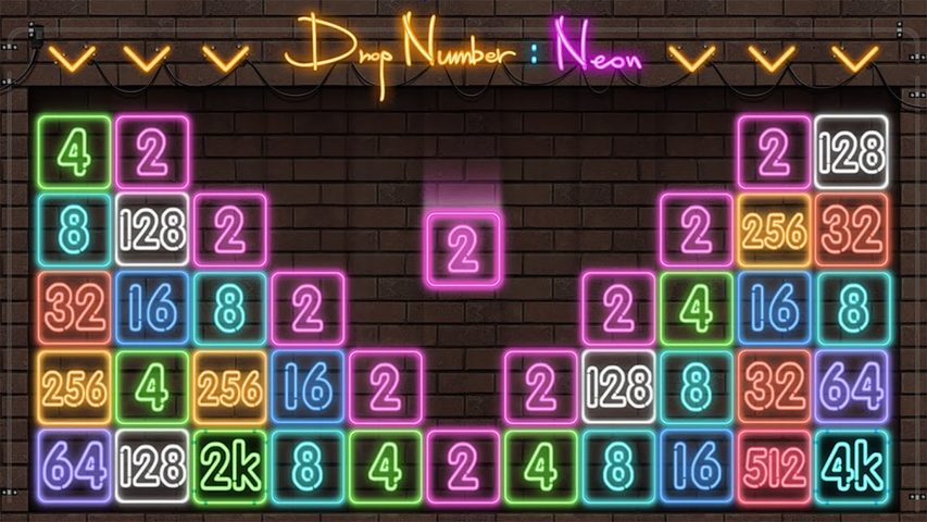 Screenshot 9: Drop Number™: Neon 2048