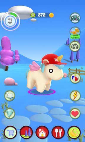 Screenshot 1: Talking Unicorn