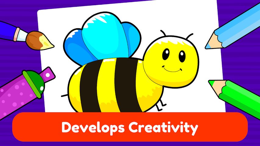 Screenshot 2: Learning & Coloring Game for Kids & Preschoolers