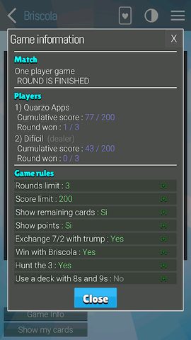 Screenshot 8: Briscola 2022 - La Brisca