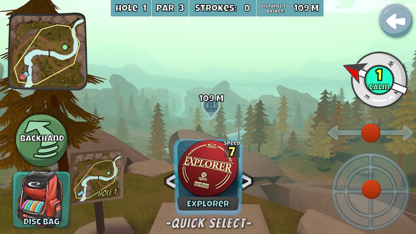 Captura 1: Valle del Disc Golf