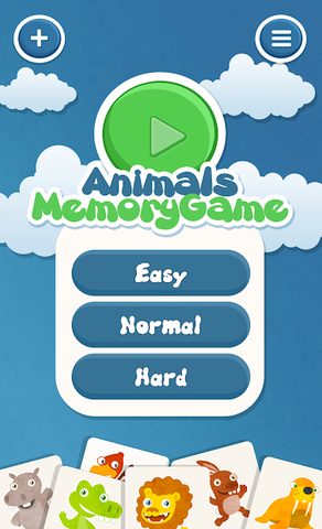 Captura 1: Juego de Memoria de Animales para Niños