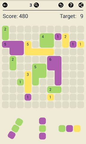 Screenshot 8: Surface Trimino: increase the area. Casual game.