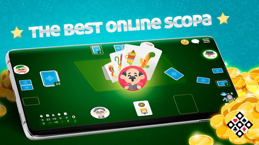 Screenshot 1: Scopa Online - Card Game