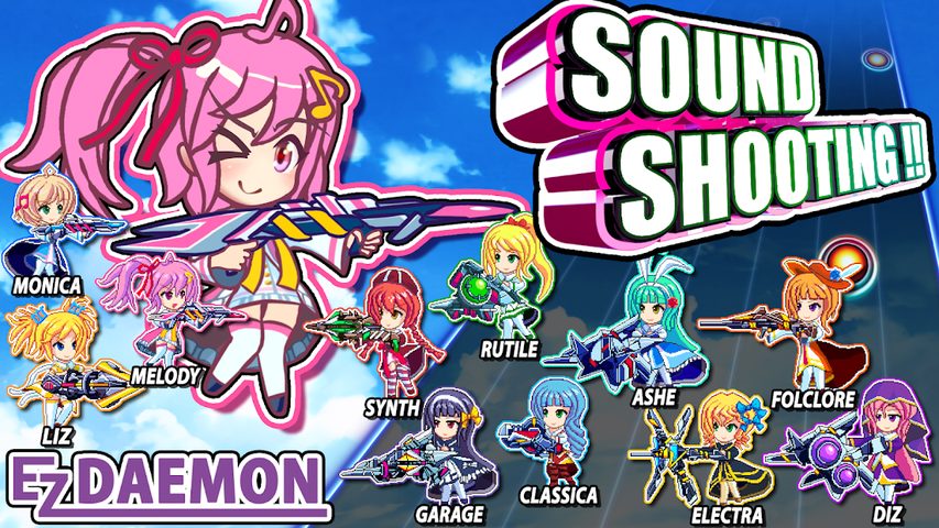 Screenshot 1: SOUND SHOOTING!! - Rhythm Acti