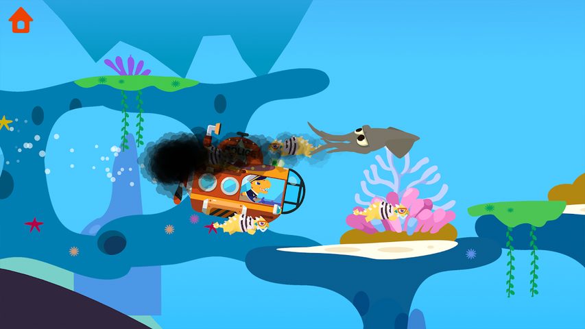 Screenshot 2: Dinosaur Police Car - for Kids