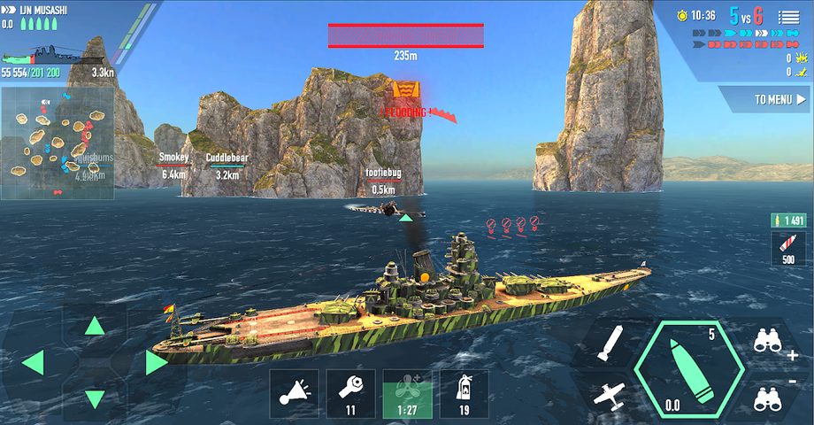 Captura 12: Batalla de buques de guerra: Combate naval en línea